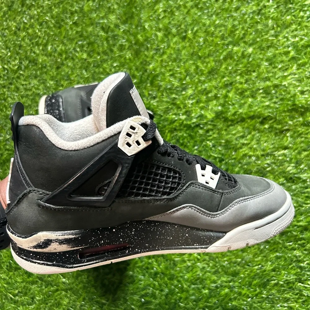 Air Jordan 4 Retro Fear 2024 GS Size 7Y Black Anthracite FQ8213-002 No Box